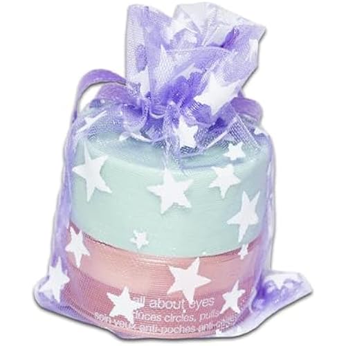 100 Sheer Organza Gift Bags w. Drawstring - Metallic Star by TheDisplayGuys