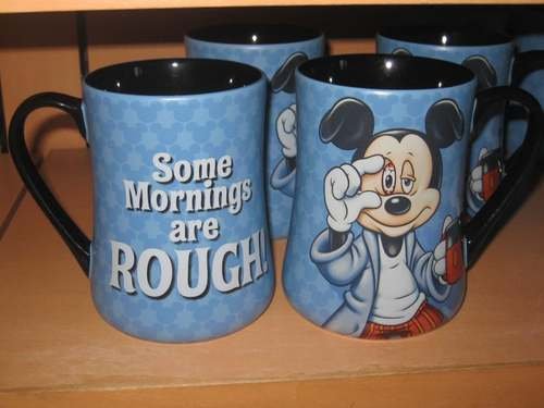 Disney Mickey Mouse Some Mornings are Rough Large Coffee Mug