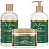 SheaMoisture Shampoo & Conditioner Set + Leave-in Conditioner, Amla Oil, Bond Repair Hair Treatment for Dry, Damaged Hair, Anti-Frizz Products for Curly Hair