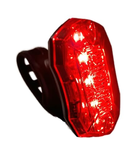 Image of Awe® Rear Bike Light SuperBright 5 x Red SMD LEDs, Battery Bicycle Light Run Time Of 200 hrs+* Visibilty 1km+ Func: Strobe Chasing,Flashing,Constant: Inc: 2 x AAA Batts. Waterproof IPX4