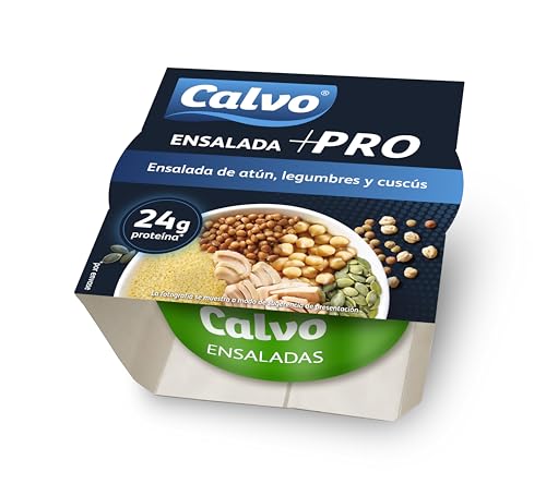 Calvo Ensalada +PRO Atún, Legumbres y Cous Cous 190g
