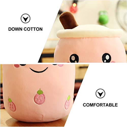NUOBESTY Almofada de chá bolha Kawaii Plushies fundo de pelúcia decoração para presente de aniversár