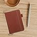 Holibanna Small Pocket Notebook A7 Size Portable Journal Notepad with Soft Cover Brown for Business Conference and School Schedule Planning