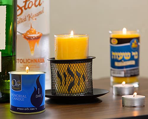 Bougies Kosher Yahrtzeit 24 heures à combustion stable lot de 12 - 4