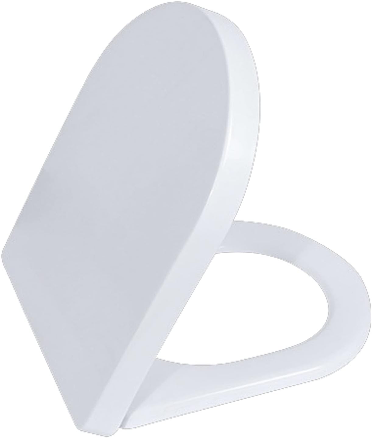 BHBXZZDB Elongated Toilet Seat, Toilet Lid, Toilet Seats and Cover, Slow Close, Easy for Cleaning and Installation, Strong Bearing Capacity, Can Be Installed Up and Down, White