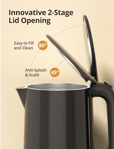 Image of Electric Kettle with Temperature Control, 1.7L 1500W Stainless Steel Tea Kettle, 13 Preset Temperatures, LED Display, Keep Warm 2 Hours, Strix Thermostat, BPA Free Hot Water Boiler for Tea & Coffee