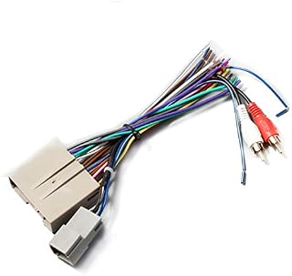 RED WOLF Car Stereo Radio Wire Harness Head Unit Video Replacement with RCA
