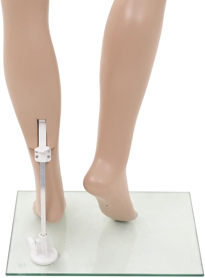 Form Mannequin Torso Body Adjustable Tripod Stand Dress Jewelry Display，Sexy Female Mannequin with Glass Base Beige 70.9",Great for Retail Shops and Clothing Shops