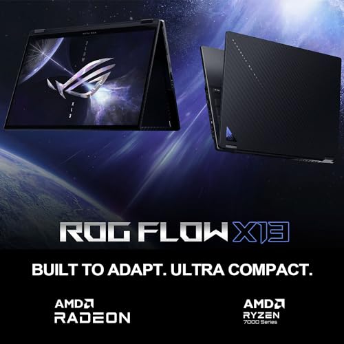 Image of ASUS ROG Flow 13.4 inch Ryzen 9 Touchscreen Business Convertible 2-in-1 Laptop, 13.4 inch FHD+ 1920 * 1200 Touchscreen 120Hz, AMD Ryzen 9 7940HS, 16GB RAM, 512GB SSD, Windows 11 Pro