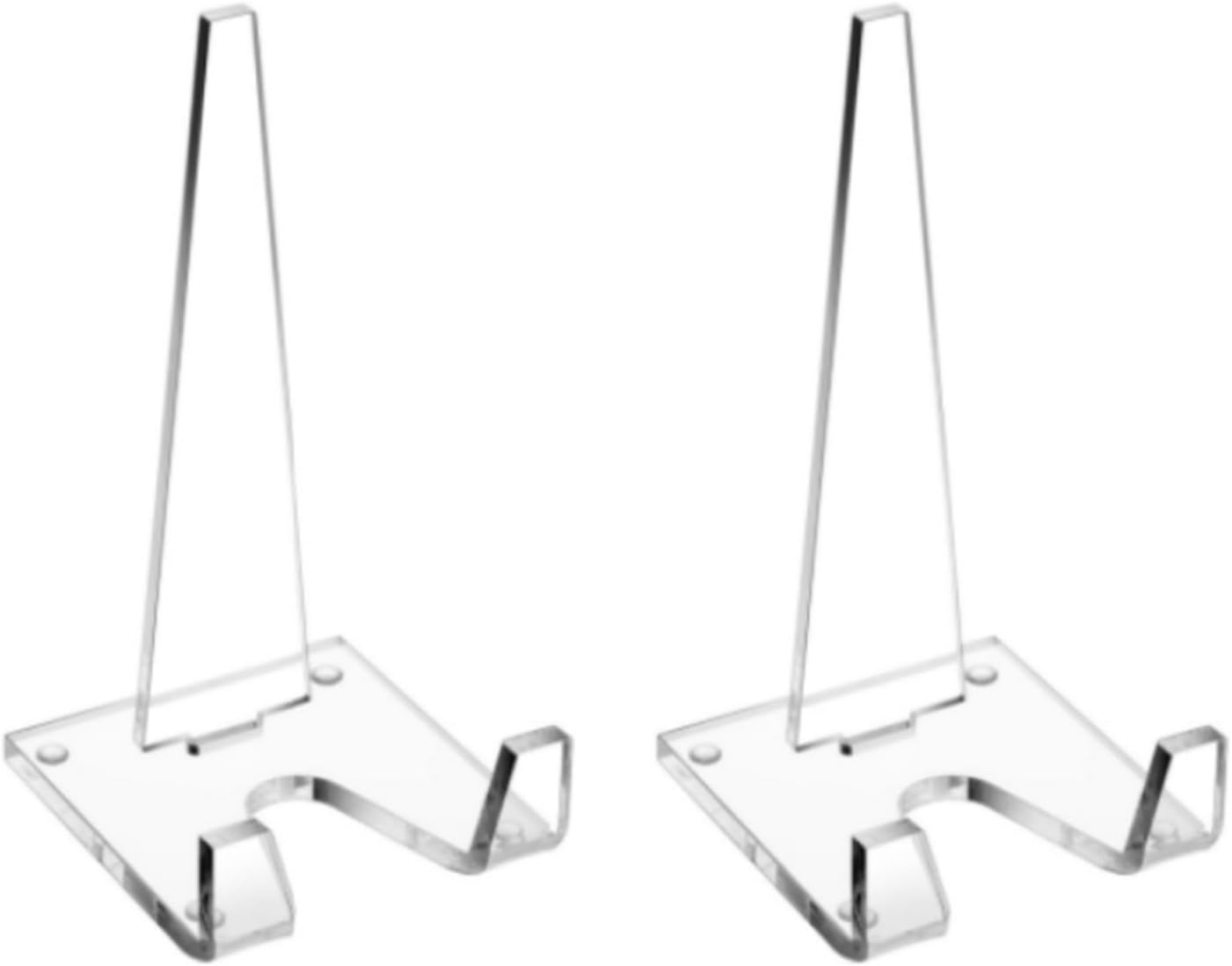 Sturdy Clear Acrylic Display Stand Practical Small Clear Holder Decorative Easel for Art and Dining Presentations