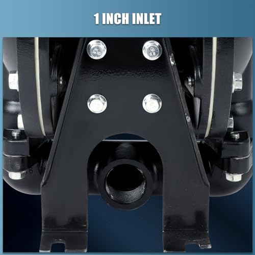 Air-Operated Double Diaphragm Pump For Environmental Protection Drainage Construction Petroleum Chemical Pharmaceutical Electric Power (Black, 1 Inlet Outlet) by FAHKNS - Image 7