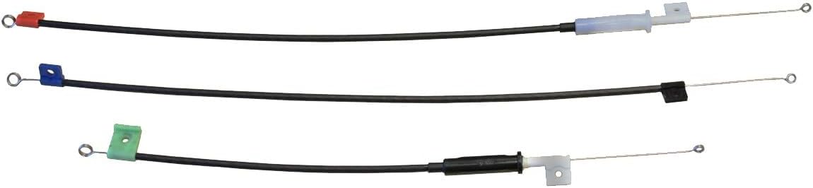 Inline Tube Compatible with 1969-72 Pontiac GTO LeMans Tempest Heater Control Cable Kit Without AC, 3pc.