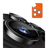 TORRAS For iPhone16Pro カメラ保護 iPhone16ProMax 用 カメラ保護カバー【澄んだ日常を鮮明のままに】米軍MIL規格 宇宙航空材料 カメラフィルム アンチグレア 曇り防止 黒縁取り 1セット カメラカバー iPhone 16Pro / 16 Pro Max レンズカバー ブラックチタニウム LensGuard