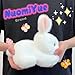 NuomiYue White Bunny Rabbit Stuffed Animal, 8'' Cute Rabbit Stuffed Animals for Baby Girl Gifts, Kawaii Rabbit Plush Toys for Kids, Easter Bunnies Plushies Gifts, Party Favors, Christmas Decoration