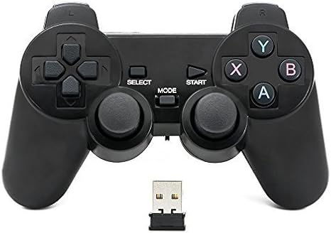 QUMOX 2.4GHz Wireless Gamepad Joystick Joypad Game Controller للكمبيوتر الشخصي (لا يدعم win10)