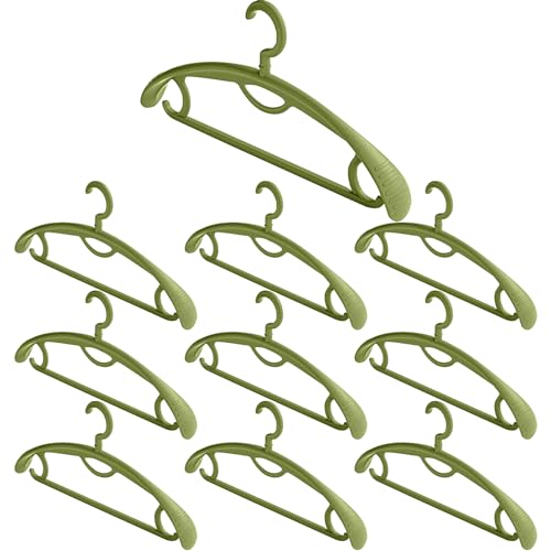 Cintre pour pull sans bosse dressing ordonné sans plis lot de 10 vert - 2