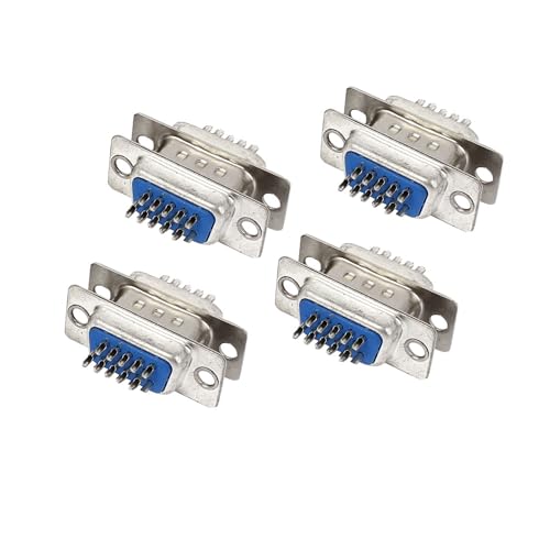 TUCKBOLD DB15 15-Pin 3-Row Male to Female Connector VGA Cable Adapter 4sets Automotive Parts