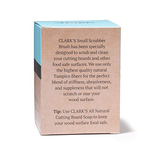 Clark's Cutting Board Oil Scrub Brush - Round Wood Applicator For Food Grade Mineral Oil And Wax On Wooden Bamboo, Cast Iron, And Utensils – Usa Maple Construction – Kitchen Countertops Food Safe #TOP3