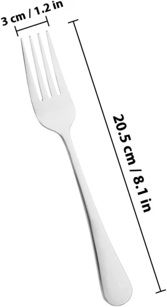 6pcs Stainless Steel Steak Forks Reusable Dining Forks for Kitchen