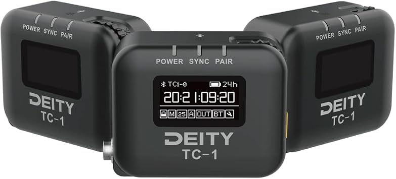 Deity Wirless Timecode 2.4G Radio,Timecode Accuracy 0.5ppm,Bluetooth 5.0,Max Range 250FT, Support APP Control Timecode Box Kit 3pcs