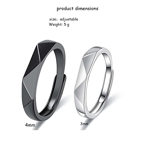 Mifynn Statement Ring For Couples Bamboo Ring For Women Men Adjustable Wedding Trendy Gold Plated Rings Jewelry Gift (Diamond Mirror) #TOP1