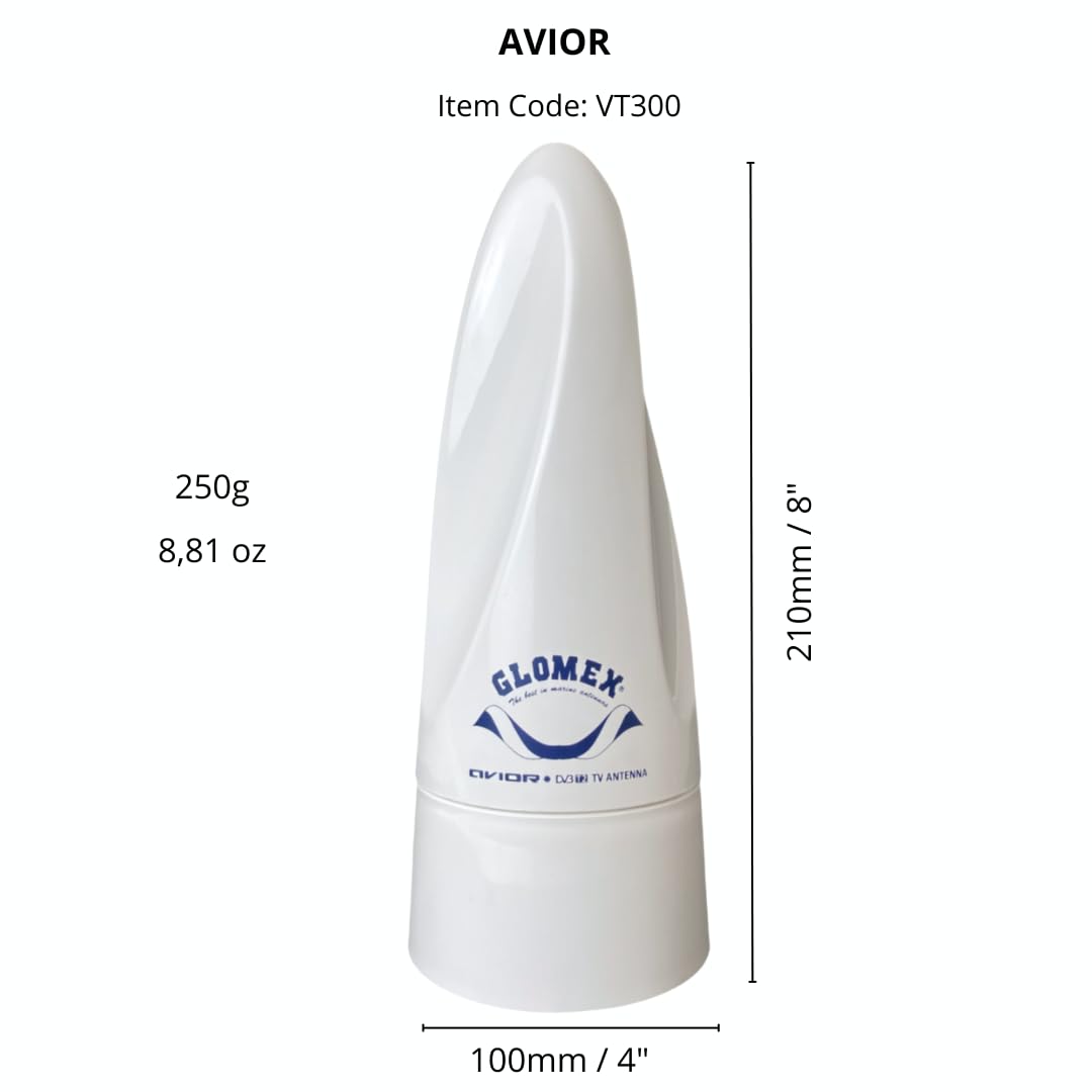 Antenna TV FM Glomex 210mm 24.5dB - Dettaglio