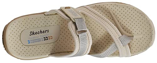 Skechers Skechers Womens Reggae - Seize the Day - Toe Thong Sandal, Dark Natural, 9.5 M US