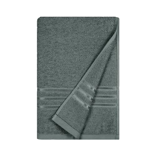 Image of MYTRIDENT Bath Towel for Men /Women | Comfort Living | Quick Drying | Travel Friendly | 1 Piece Large Size | 100% Cotton 400 GSM | 70 x 140 cm - New Grey