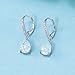 Leverback White Opal Dangle Earrings 14k White Gold Plated Drop Earrings for Women Teardrop Earrings Elegant Jewelry Gifts for Mothers Day Birthday Party