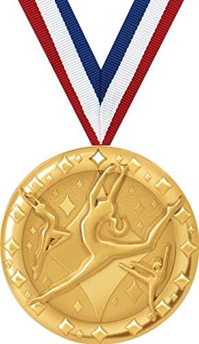Dance Medals - 2" Gold Dance Team Medal Awards Prime