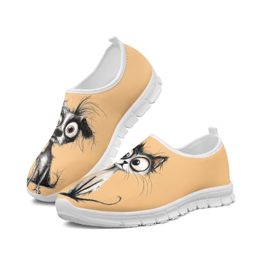 Image of Jeiento Cute Dog Women's Casual Slip On Shoes Loafers Sneakers for Women