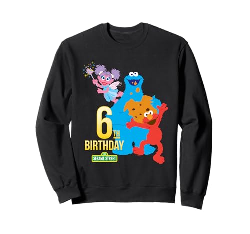 Sweatshirt Sesame Street 6th Birthday cadeau parfait original pour fête de 6 ans