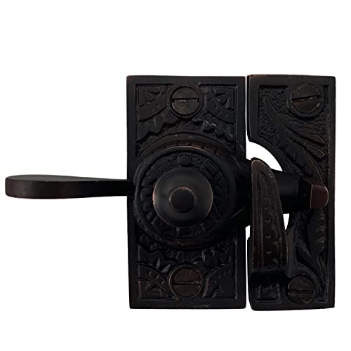 Window Sash Lock With Bronze Finish "The Genie" #TOP3