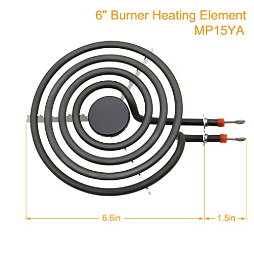 Siwdoy (Pack Of 4) Mp22Ya Electric Range Burner Element Unit Set - 2 Pcs Mp15Ya 6" And 2 Pcs Mp21Ya 8" #TOP3