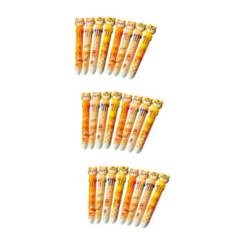 Bolígrafo Multicolor 24 Piezas bolígrafo de diez colores de tinta de colores pluma tigre pluma multicolor pluma de multifunción lápiz de color punta fina