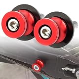 2pcs M6 X1.5 Motorcycle CNC Swing arm Sliders Spools Stand Screw for Yamaha FZ01 FZ03 FZ09 FZ10 YZF R1 R3 R6 R25 R125 R1000 R6S FZ1 FZ6 FZ8 FZS1000 FZS600 Aprilia RSV4 R Tuono V4 Dorsoduro (Red)