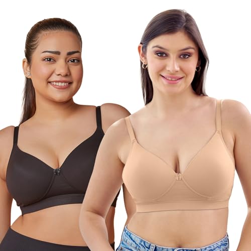 Image of MAASHIE M5505 Women's Padded Foam Cups Full Coverage Non Wired T-Shirt Bra