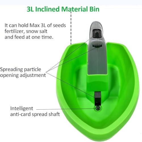 Distribuidor de semillas inalámbrico manual para jardín miniatura 4