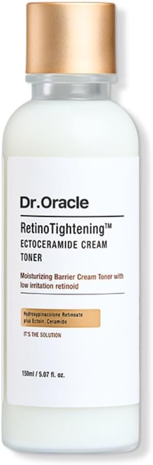 DR.ORACLE RetinoTightening Cream Toner – Hydrating Milky Facial Toner with HPR Retinoid, Niacinamide, Ectoin, Alcohol-Free, Fragrance-Free