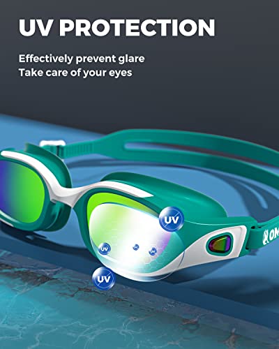 Omid Swim Goggles, P3 Anti-Fog Swimming Goggles For Adult Men Women Anti-Uv No Leaking Goggles For Swimming #TOP5