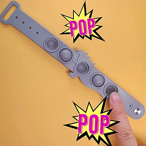 [Set Of 2] Pop Bracelet Fidget Pack Wristband Watch Bracelets Games Anxiety & Stress Relief Items Sensory It Figit Toys Packages For Boys #TOP5