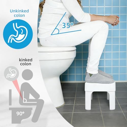 Resze Toilet Stool for Adults,6.7" Squatting Potty,Toilet Stool Squat Adult - 2