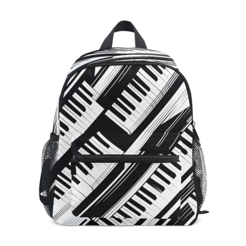 Sac d'école maternelle étanche motif piano contre les affaires mouillées