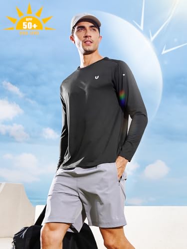 NORTHYARD Men's UPF 50+ Sun Protection Shirts Long Sleeve Quick Dry Lightweight Shirt Fishing Hiking Rash Guard UV SPF3