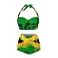 Vintage Jamaican Flag Palm Trees Printed