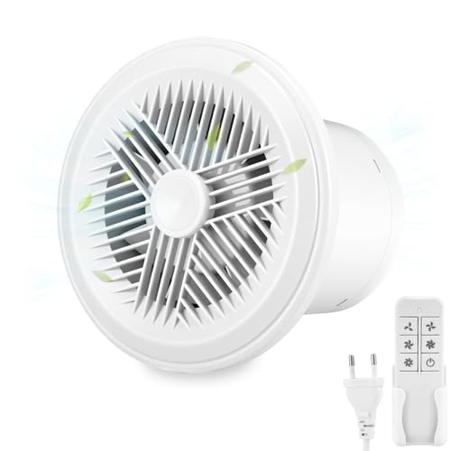 Nastopee Extractor De Baño De 100 Mm,2 Direcciones,3 Velocidades,130 M³/H,Ipx4, Resistente Al Agua, Con Mando A Distancia,15 W Extractor Baño Silencioso Para Baño,Cocina, Inodoro,Garaje