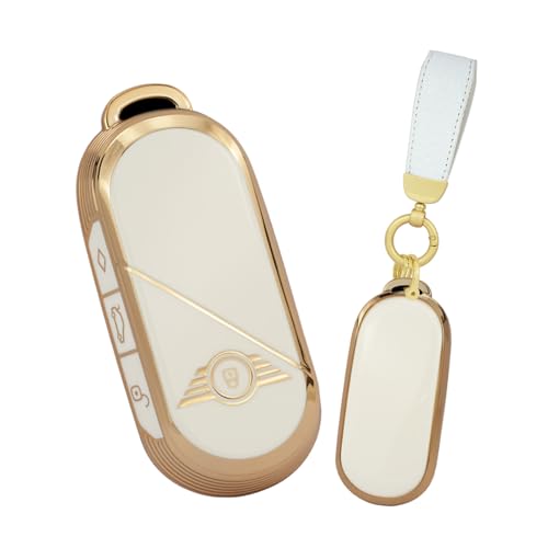 Eviter rayures clé Mini Cooper avec cette coque blanche en TPU souple
