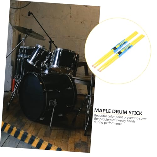 2 pares de baquetas de madera de arce para percusión miniatura 3
