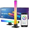 Loncur Emotion Smart LED Lightbar, gaming lamp, sync met muziek, RGBIC LED-tv-achtergrondverlichting, DIY LED Light Bar bestuurbaar via app, sfeerlicht voor gaming, party, televisie, pc