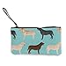 Produktbild Hdadwy Nette Labradors Gelbe Schokolade Schwarzes Labor Haustier Hunde Männer und Frauen Persönlichkeit Mode Leinwand Geldbörse Junge und Mädchen Nette Brieftasche Tasche Münzkarte mit Handseil Reiß